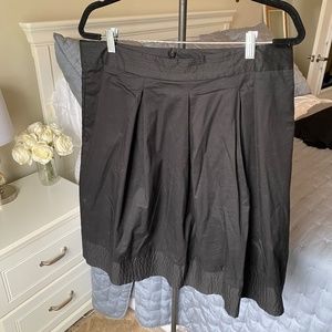 Ann Taylor Black Taffeta Full Skirt w/ pockets size 14